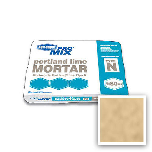 Ash Grove Pro Mix® Mortar Portland/Lime Type N 80-lb., Straw