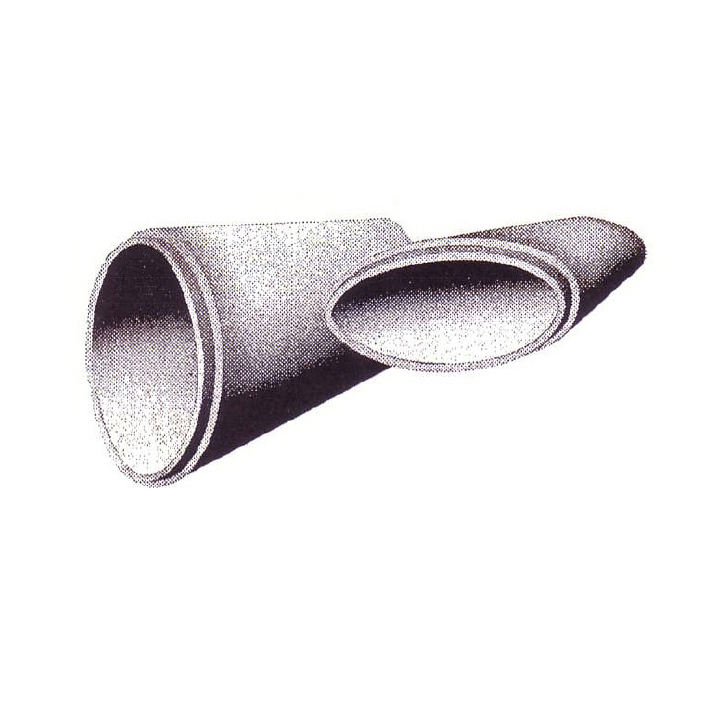 24" Equivelent Round Elliptical Concrete Inlet Pipe, Flared End