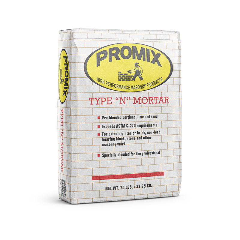 U-MIX PROMIX® Pre-blended Portland Lime and Sand Mix Mortar Type N, 70-lb.