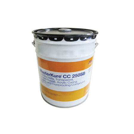 MasterKure® Kure-N-Seal 25LV, Low-Viscosity, Transparent, Sealing and Dustproofing Compound, 5-gal.