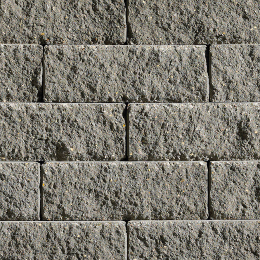 Anchor® Vertica® 18"x18" Step Retaining Wall Block, Charcoal