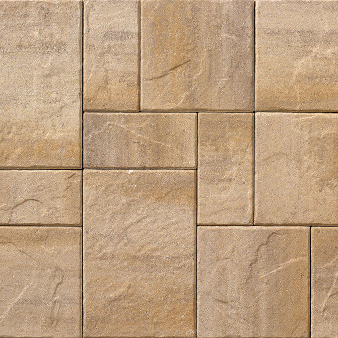 Belgard Lafitt™ Rustic Slab 3-Piece 60-mm. Modular Paver, Aspen Blend